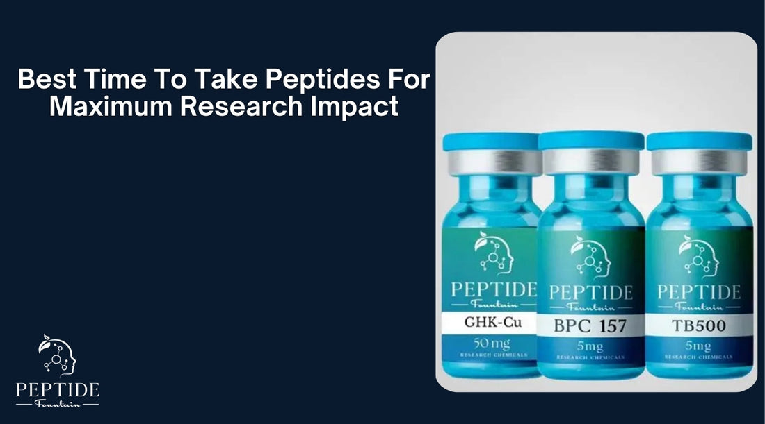 Best Time To Take Peptides For Maximum Research Impact