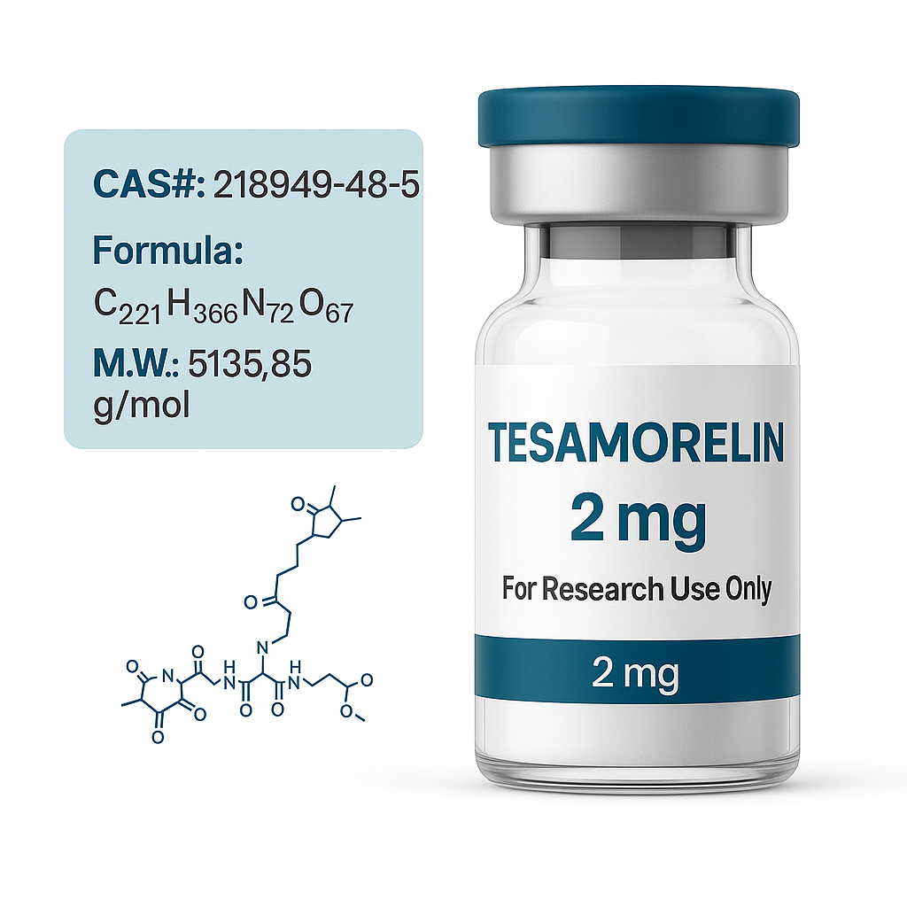 Tesamorelin 2 mg para fines de investigación